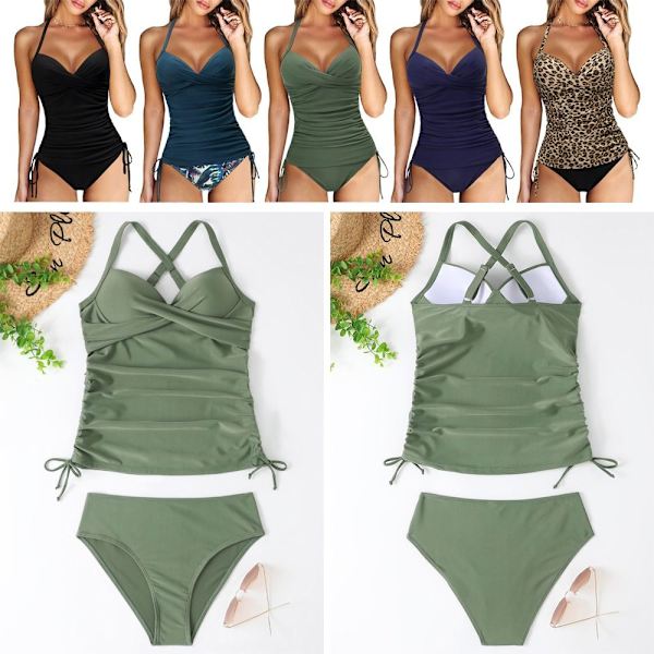 Uimapuku Kaksiosainen uimapuku dark green L