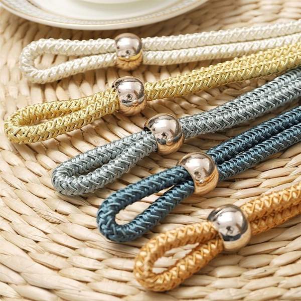 2 Stk Gardinbindinger Gardinbindere til Gardiner Gardin Beige 2 Pcs-2 Pcs