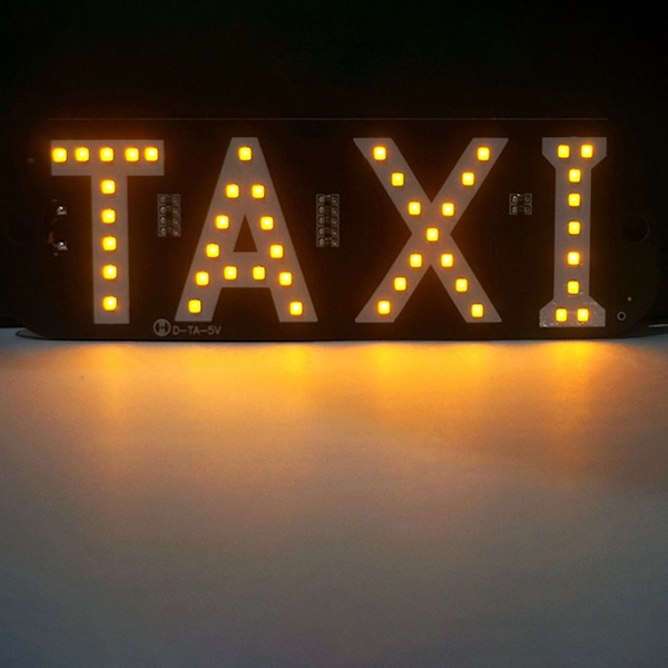 LED Taxiljus Bilsignallampa ROSA ROSA pink