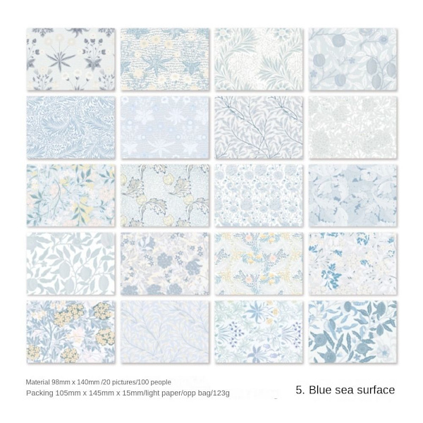 100 st/lot Memo Pads Material Papper Bokdekoration 5 5 5