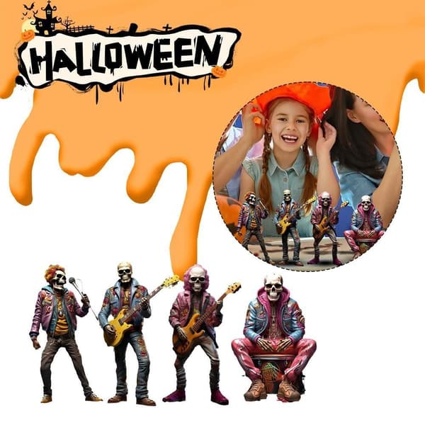 Rollskelettbandsfigurer Skull Crafts A A A