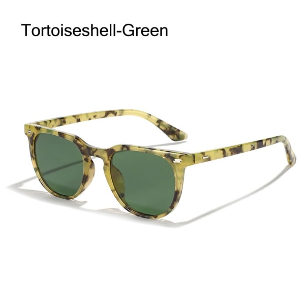 Trendiga solglasögon Fyrkantiga solglasögon TORTOISESHELL-GRÖN Tortoiseshell-Green