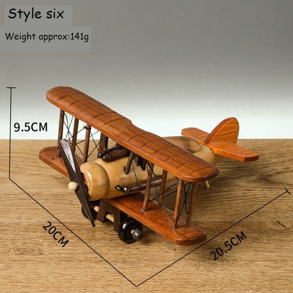 Vintage träflygplan Flygplansmodell STYLE SIX STYLE SIX style six