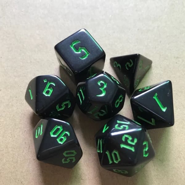 7st/ set DND-tärningar Polyhedriska tärningar RÖD Red