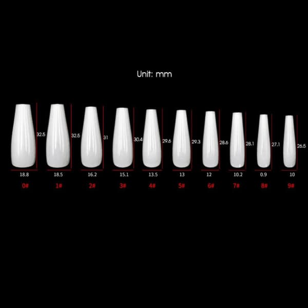 Fake Nails pitkät ranskalaiset 1 1 1
