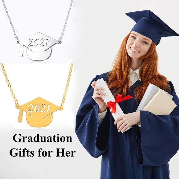 2022 Bachelor Cap Halsband Graduation Gift GULD gold