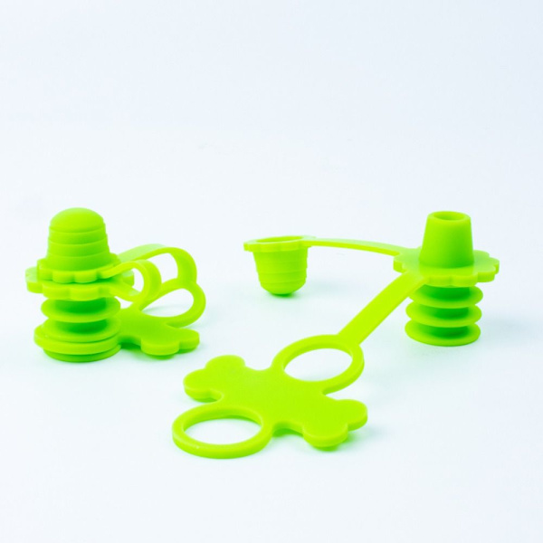 Silikonflaska Topppip Cap GRÖN Green