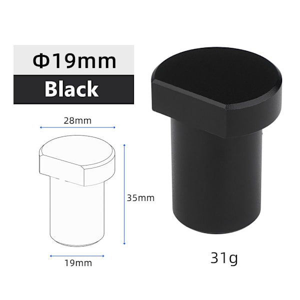 Arbetsbänk Peg Broms Stop Bänk Hund SVART 19MMALUMINIUM LEGERING Black 19MMAluminium Alloy-Aluminium Alloy