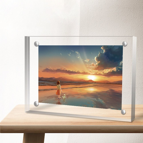 Magnetiska fotoramar i akryl 4 tum (75x105 mm) 4inch(75x105mm)