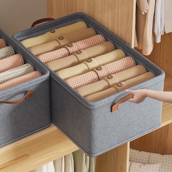 Klädförvaringslåda Underkläder Förvaringslåda KHAKI khaki
