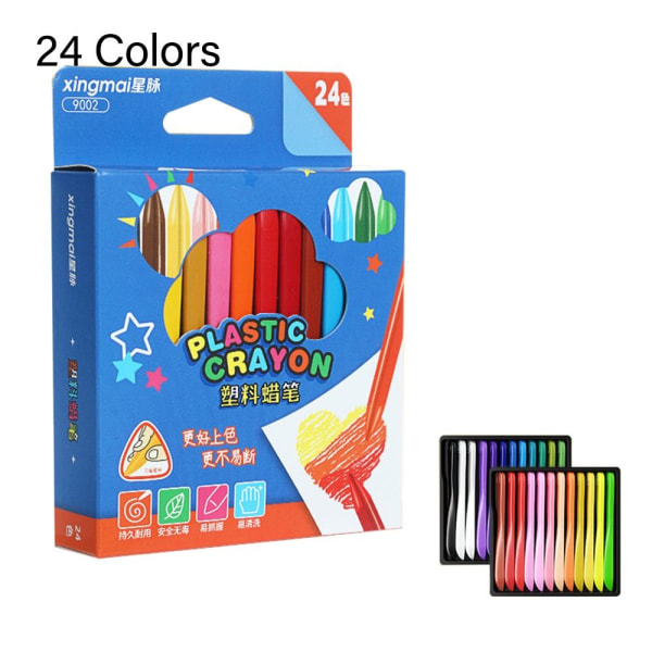 18.12.24.36 Värit Crayon Älä likaa käsiä 24 VÄRIÄ 24 VÄRIä 24 Colors
