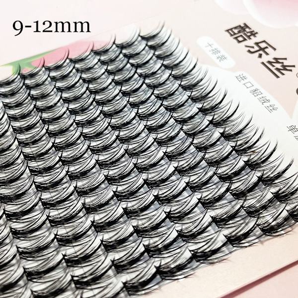 10 rader individuella ögonfransar 3D 10MM 10MM 10mm