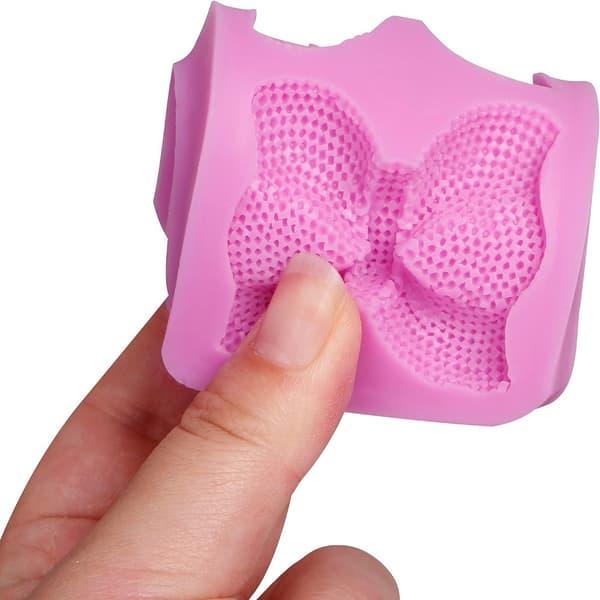 2PC Bow Silikone Fondant Forme Bowknot Chokolade Forme Silikone