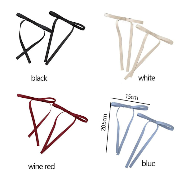 Bow Hair Clip Ankannokka Clip WINE RED wine red