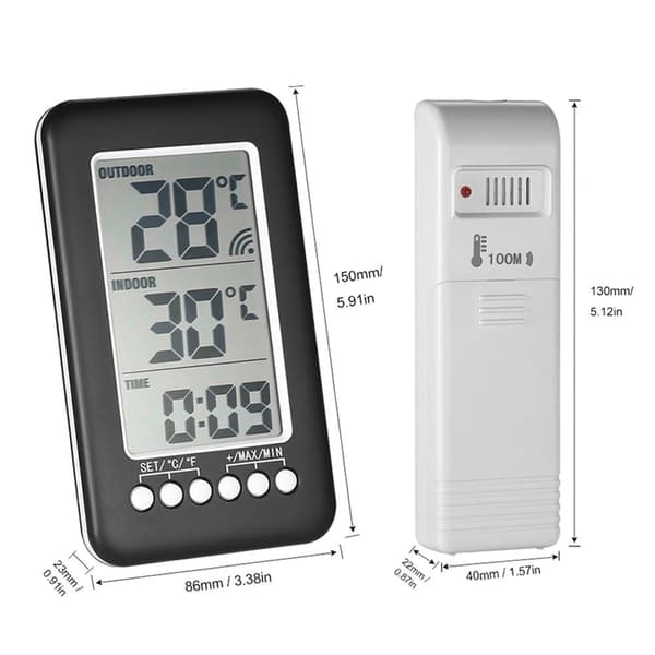 Digitalt termometer temperaturmåler ur