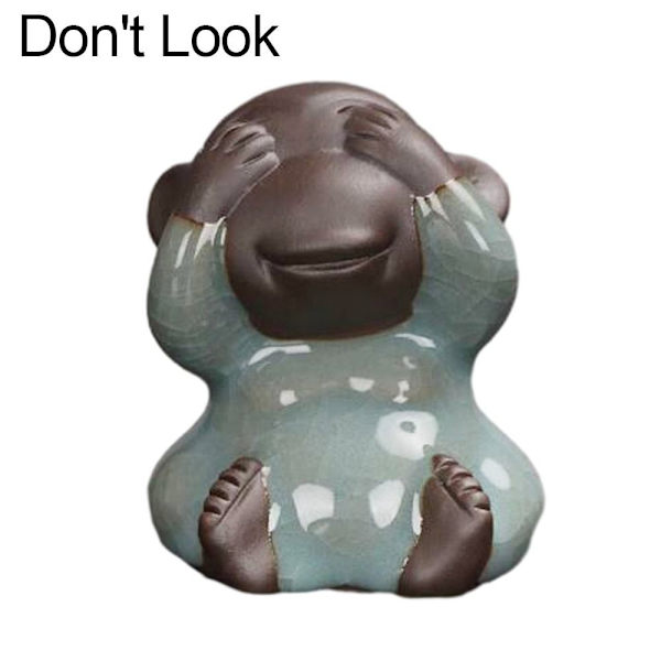 Apa Prydnadsföremål Apfiguriner SER INTE UT SER INTE Don't Look