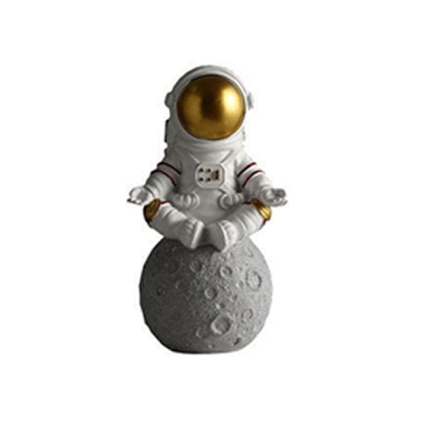 Astronautfigurer Spaceman Moon Skulptur Dekorativ A A A