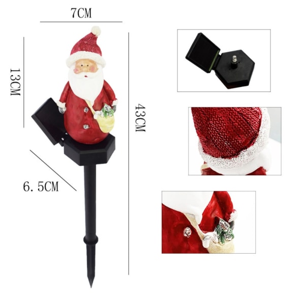 Solar Light Stake Lampe JULLEMANN Santa Claus