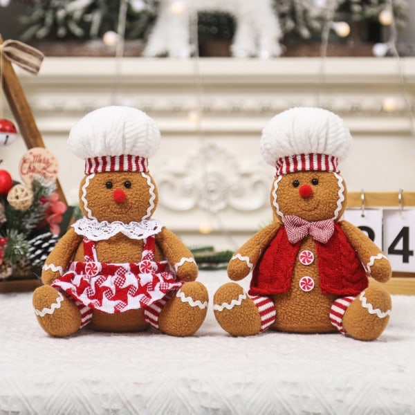 Pepparkaksmansdocka julplysch legdockor 1 1 1