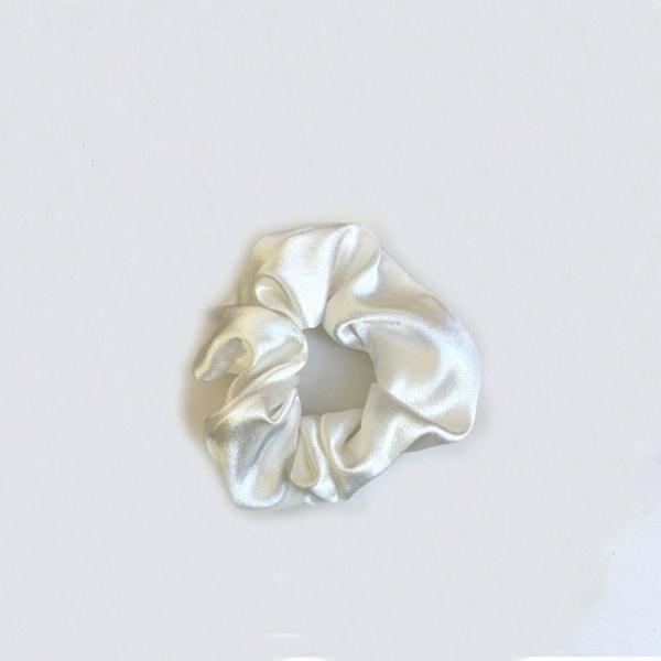 Satin Silk Hår Tie Elastiska Scrunchies CHAMPAGNE champagne