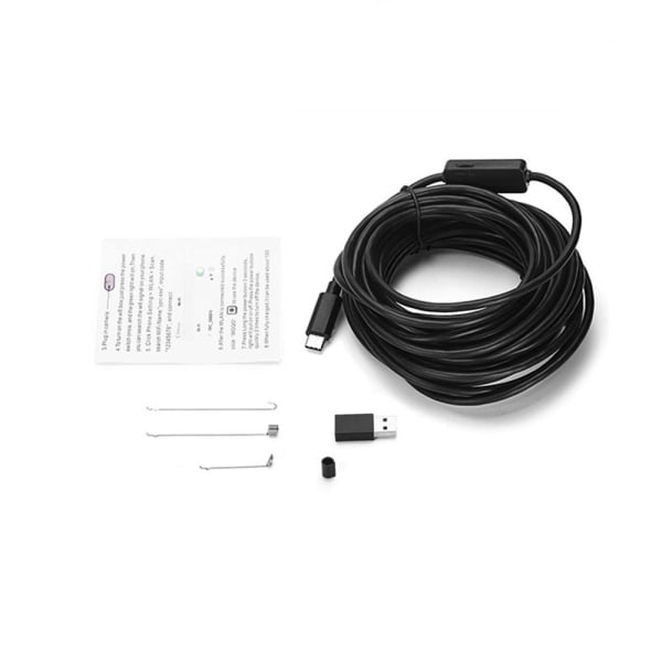 8 mm USB-inspeksjonskamera Industriell boreskop Slangeinspeksjon