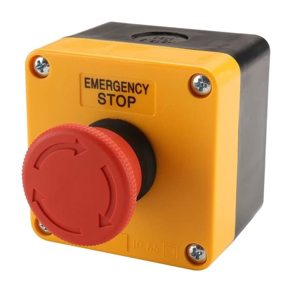 Hätäpysäytyskytkin Painike Mushroom Push Button Switch