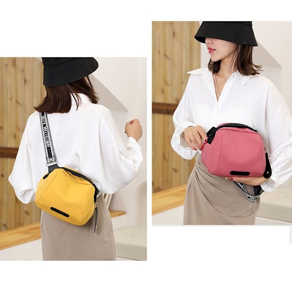 Boutique Tasker Dame Nylon Skulder Trendy Messenger Tasker SORT black