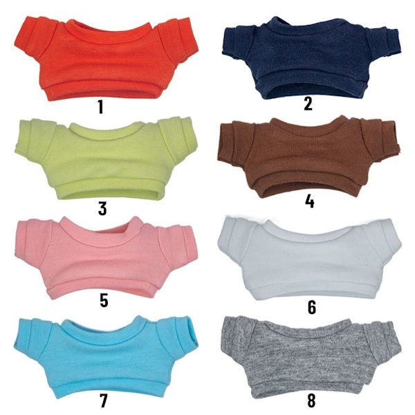 20 cm T-shirt för dockakläder Tecknad docka 3 3 3