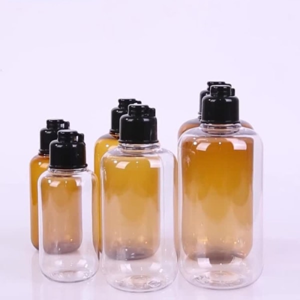5 Styck Kosmetiska förpackningar Flaskor Kryddlåda TRANSPARENT 100ML Transparent 100ML