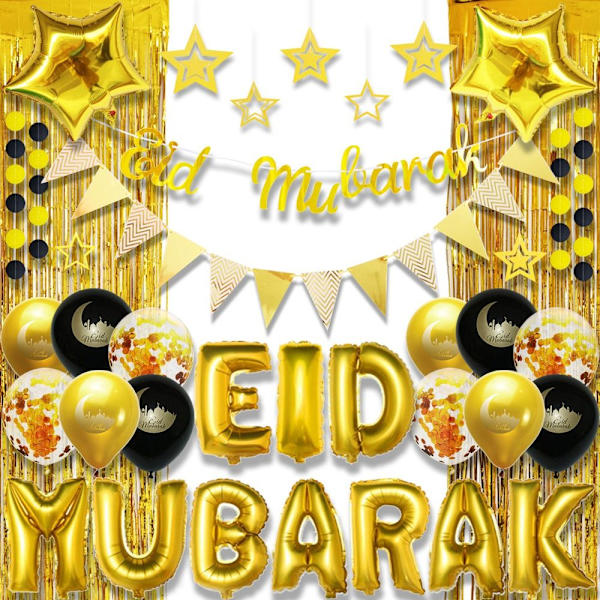 Eid Mubarak Banner Eid Flag Pulling 08 08