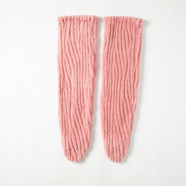 Long Over The Knee Socks Cozy Fuzzy Socks PINK Pink