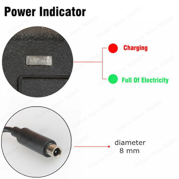 Lader for Xiaomi Mijia M365 Scooter EU STIKK