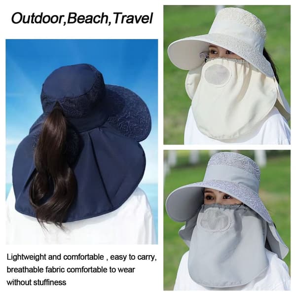 Solhat Damehatte NAVY BLÅ navy blue