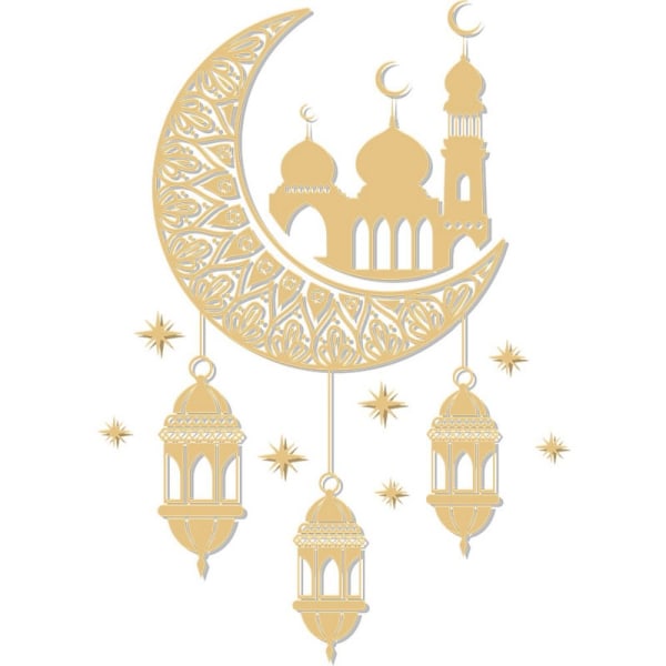 Eid Mubarak-klistremerker Veggdekor Ramadan-dekor