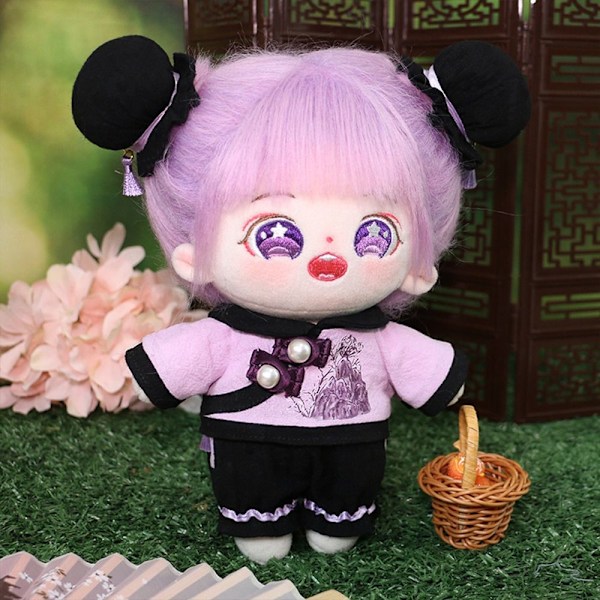 20cm Nukkevaatteet Nukke Cheongsam PURPLE KENGÄT Purple Shoes-Shoes
