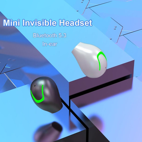 Single Mini Invisible Earphone In-Ear Earphones SVART SINGEL black Single ear-Single ear