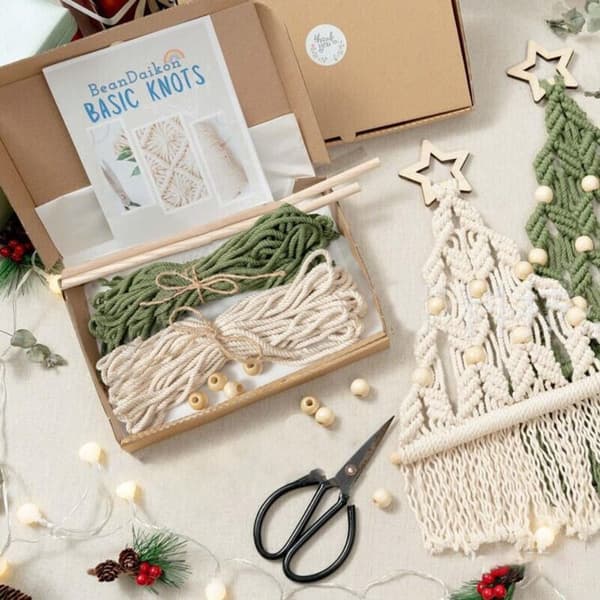 2st Julgran Macrame Xmas Väggbonader Julgran