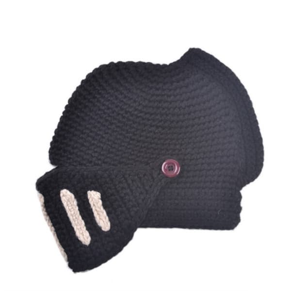 Neulottu hattu Talvihattu HARMAA Grey