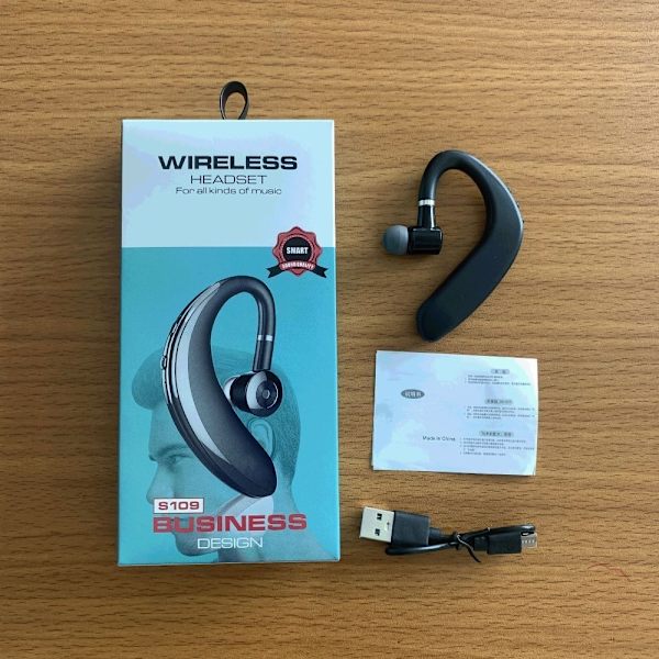 Bluetooth hörlurar med mikrofonaffärshörlurar Black