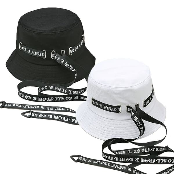 Bøttehatt Fisherman Cap HVIT white