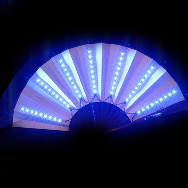 Luminous Folding Fan Led Play Fans HVID white