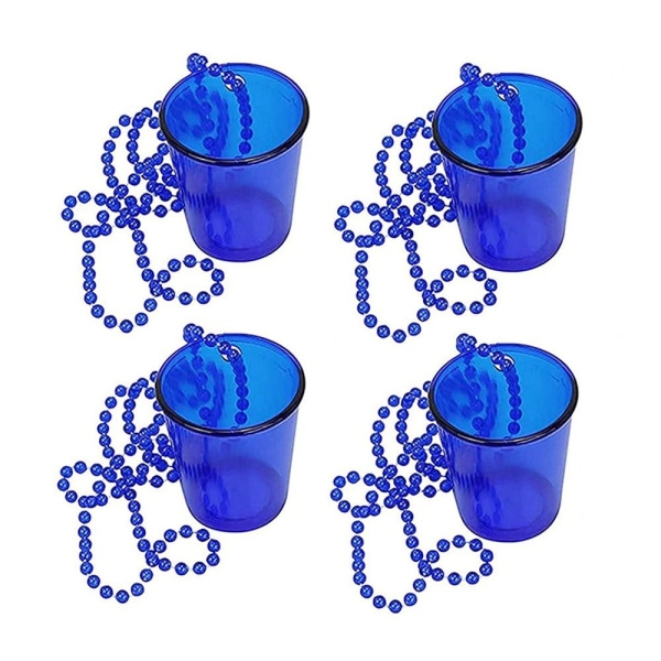 4st Halsband Små vinglaspärlor Kedjekoppar 03 03 03