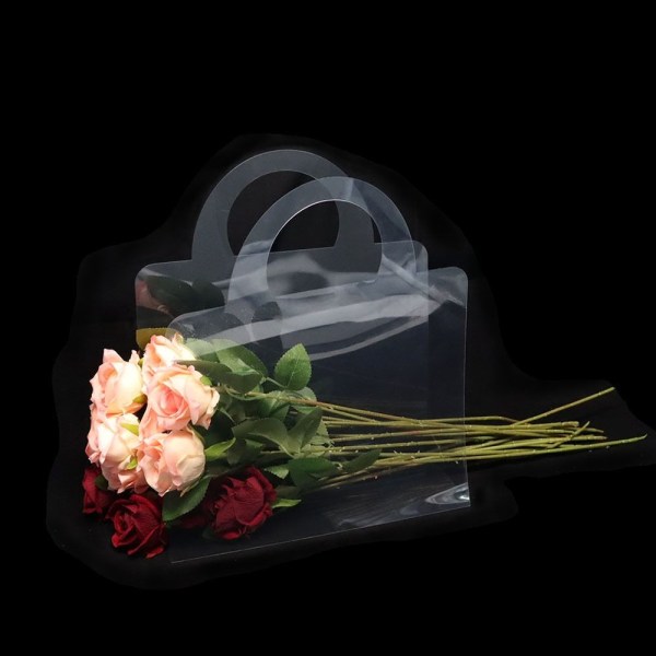 Transparent Flower Box Bukett Blomma Förpackningspåsar RECTANGLE Rectangle Shape