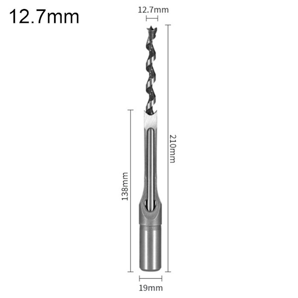 Neliömäinen reikäporanterä puuntyöstötyökalu 12,7 mm 12.7mm