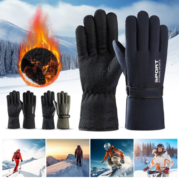 1Par Skidhandskar Thermal MÖRKGRÅ Dark Gray