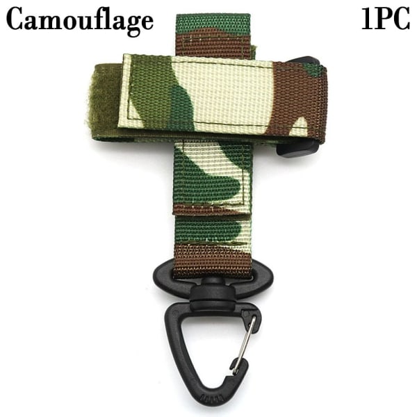 1/2 stk taktisk karabinerbelte D-ring karabinkrok KAMOUFLASJE Camouflage 1pcStyle 2-Style 2