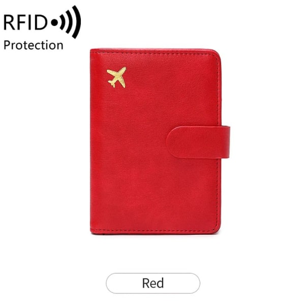 Passdeksler RFID Passport Clip RØD red