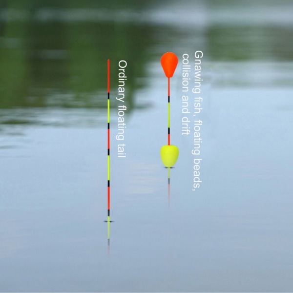 Float Tail Iøjnefaldende bønner Bevægelig Float RØD LANG SØLE-L Red Long column-L-Long column-L
