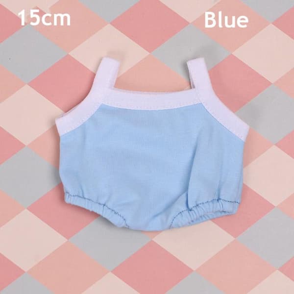 Docka Camisoles Dockkläder BLÅ Blue