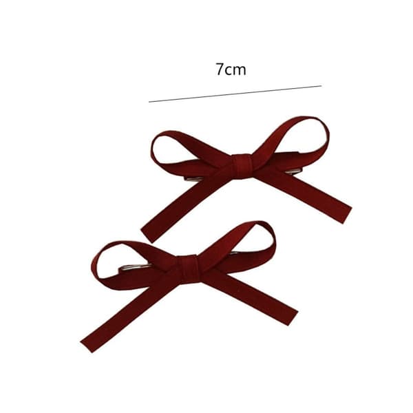 Bowknot Hårspænder Sløjfe Hårnål SORT Black